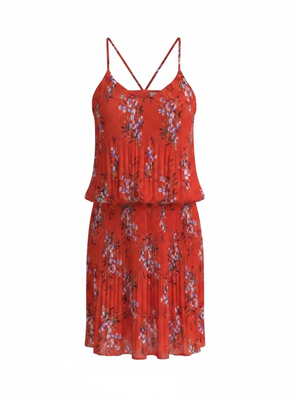 Greylin Red Floral Midi Dress